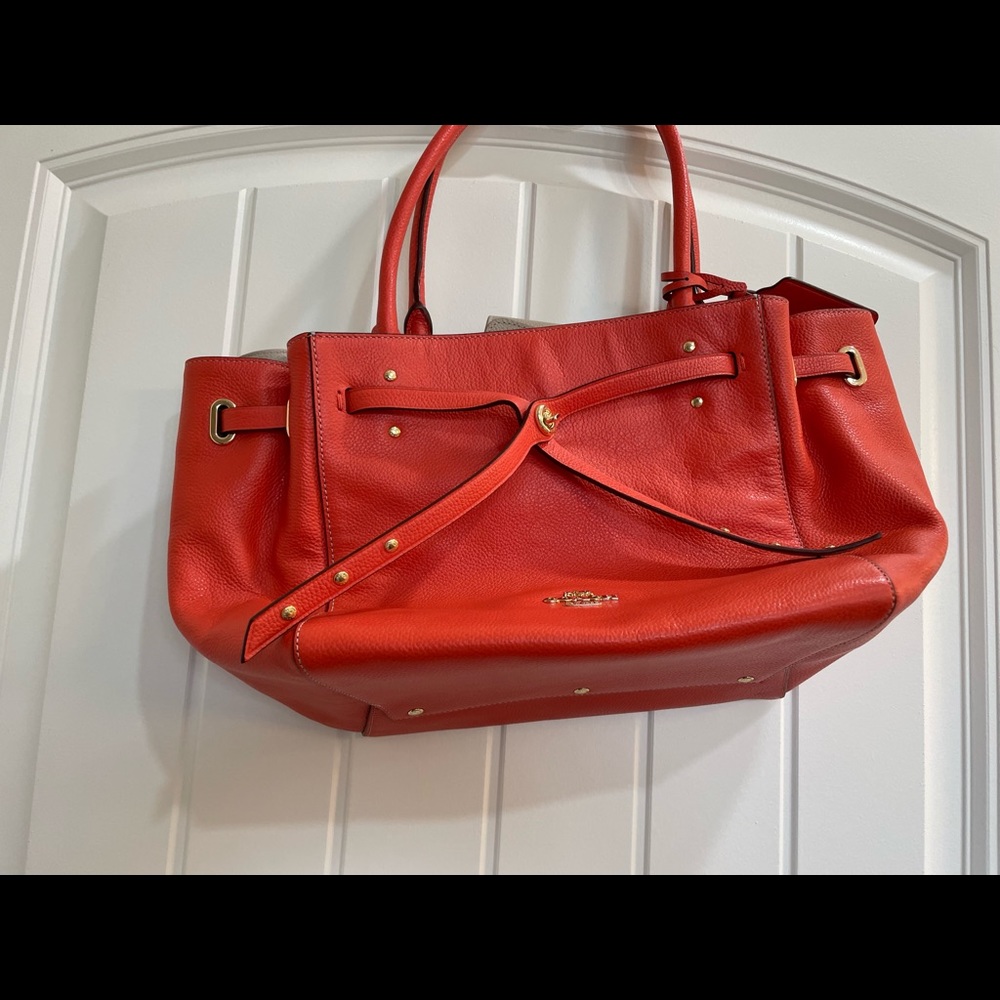 Red/Orange Coach bag